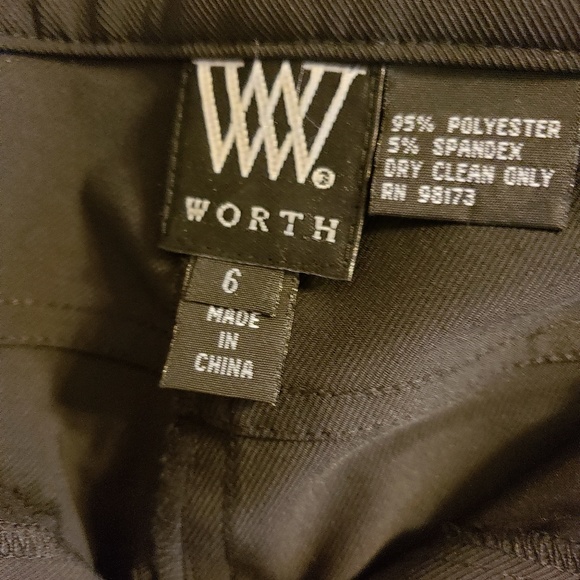 Like New Worth Black Slacks - Picture 3 of 3